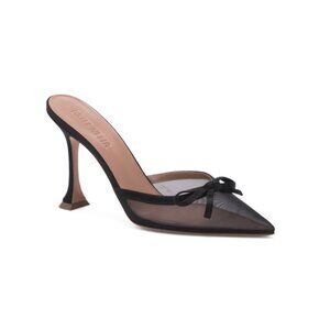 BRITT NETTA Black Made In Italy Amelia Heeled Mules